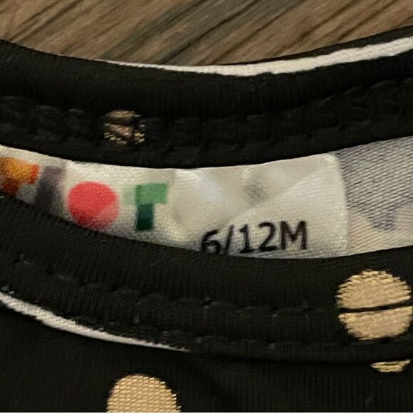 Dot Dot Smile 2 Twirl Holiday Dresses Red White Green Black Size 6-12 Months - Picture 5 of 10